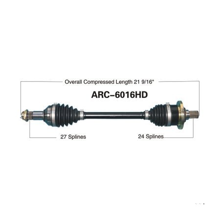 Wide Open Heavy Duty CV Axle for ARCTIC HD FRONT RIGHT 400/450/500/550/650/700/1 ARC-6016HD